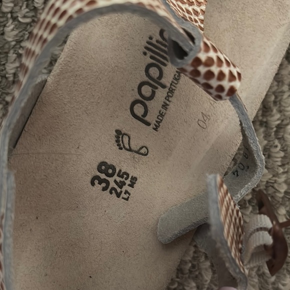 Papillio Brown Sandals Comfortable Contoured Footbed - Picture 4 of 4